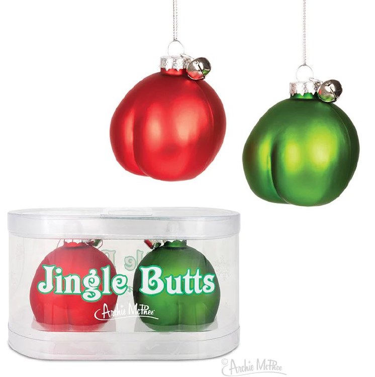 Jingle Butts Ornament 2pk