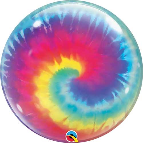 Jr. Jumbo Tie Dye Round Transparent Plastic Bubble ~ 22" {special order only}