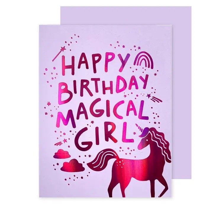 Card Magical Girl Birthday