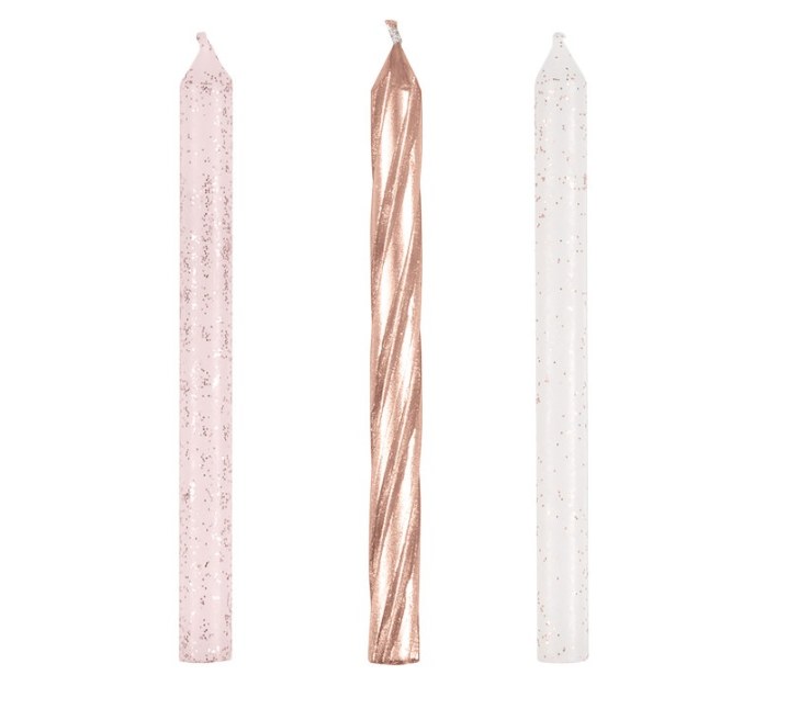 Candles Glitter Spiral RG