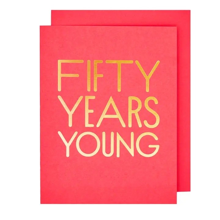 Card 50 Years Young
