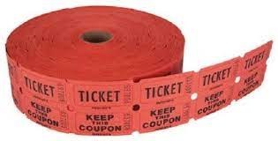 Ticket Roll Rd/Bl/Grn/Or