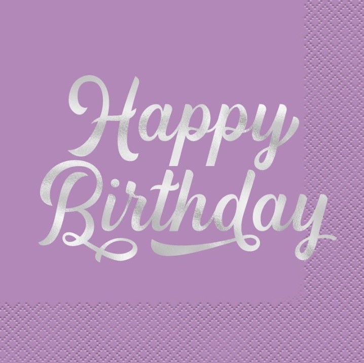 Lunch Napkin Bold B-Day