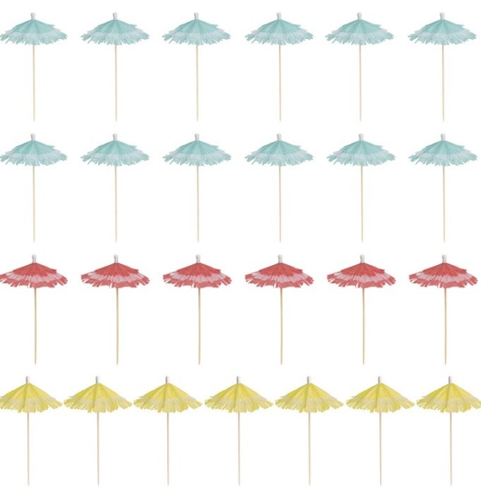 Assorted Drink Umbrellas 25ct