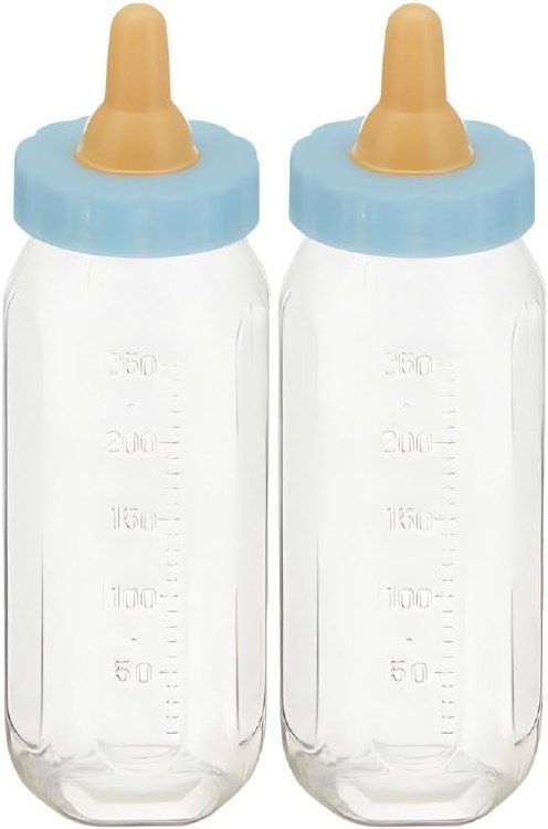 Baby Bottle Blue Sm Favor 2pk