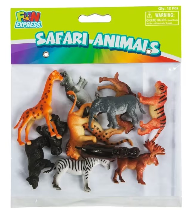 Favors Safari Animals Asst