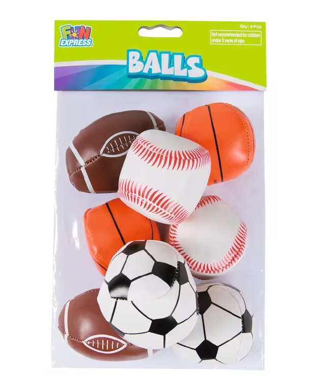 Favors Sports Balls 8pk