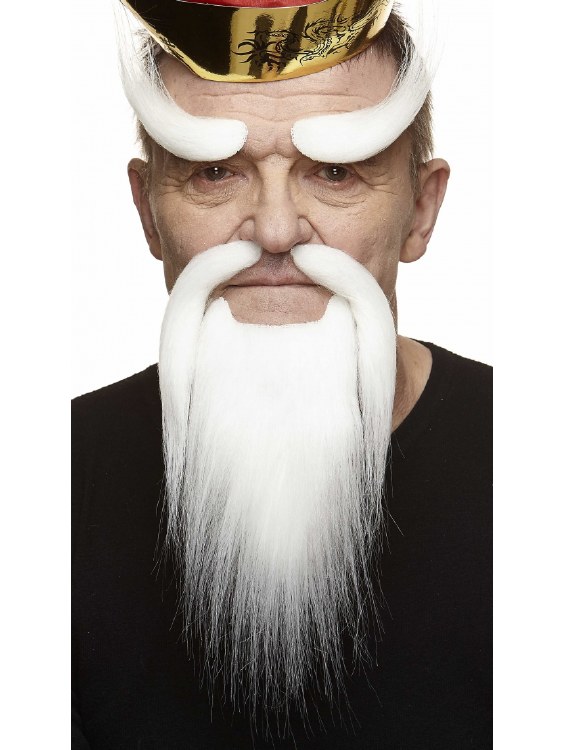 Long Pointy Facial Hair White