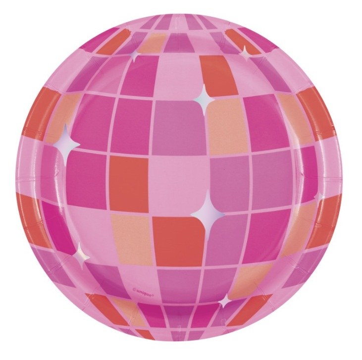 Summer Disco 7" Plates 8ct