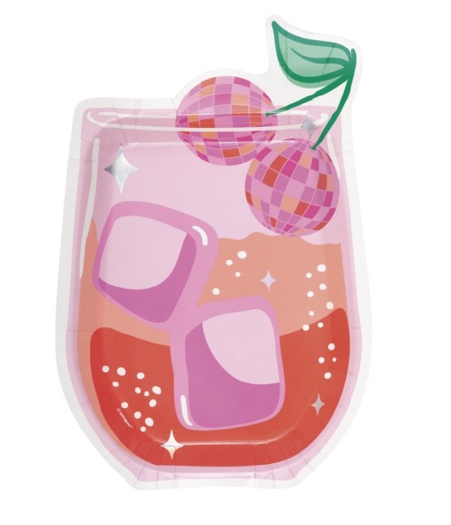 Summer Disco Drink Shape Plate