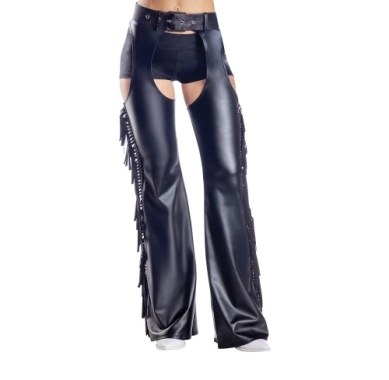 Fringe Chaps Black Large