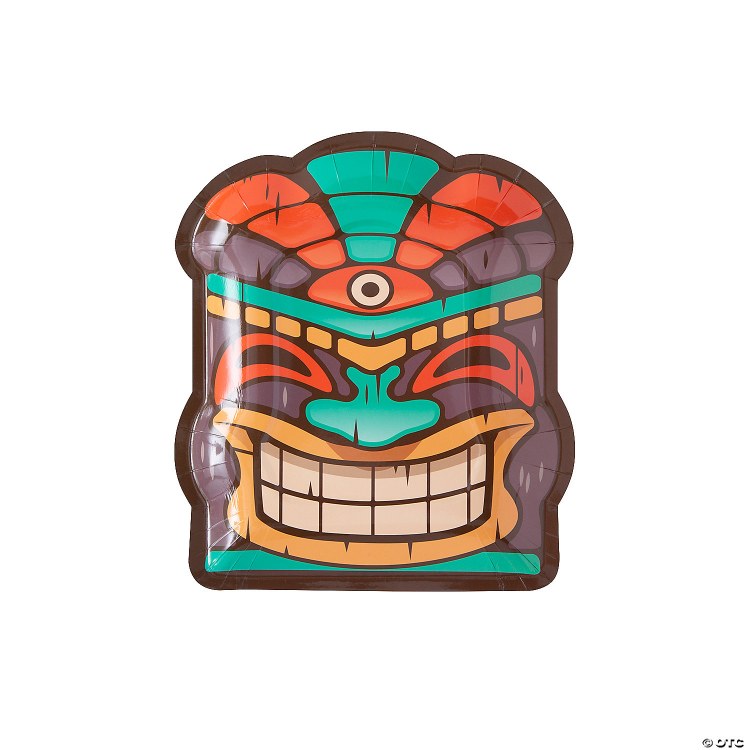 Tiki Party Plates 8ct