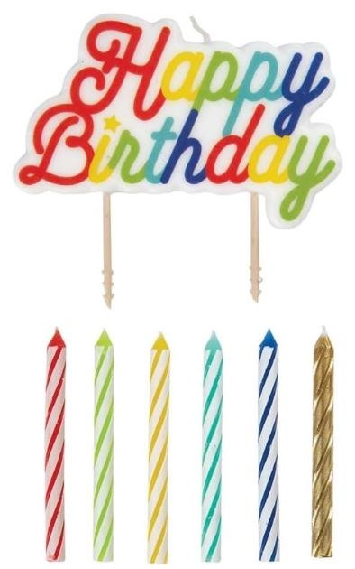 Happy Birthday Candles, 13pc
