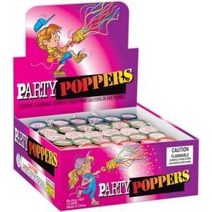 Party Poppers Champagne 72ct