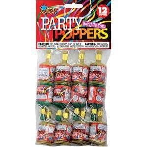 Party Poppers 12pk