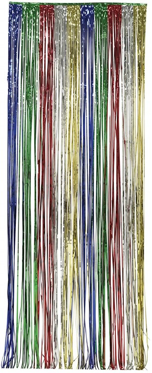 Door Fringe Multi Color Foil