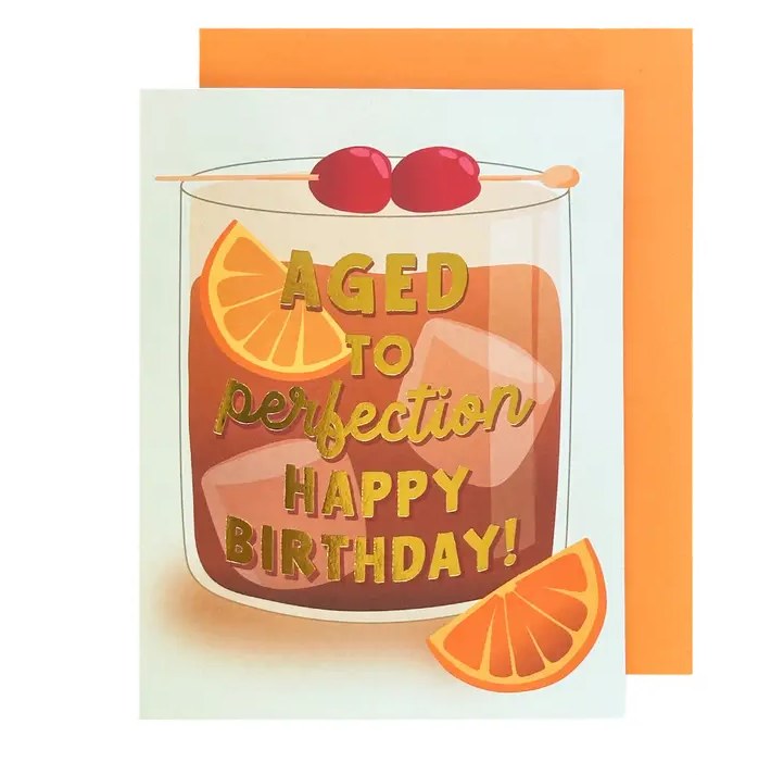 Card Aged To Perf Birthday