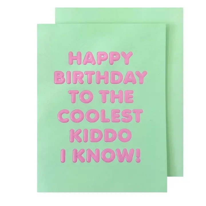 Card Coolest Kiddo Birthday