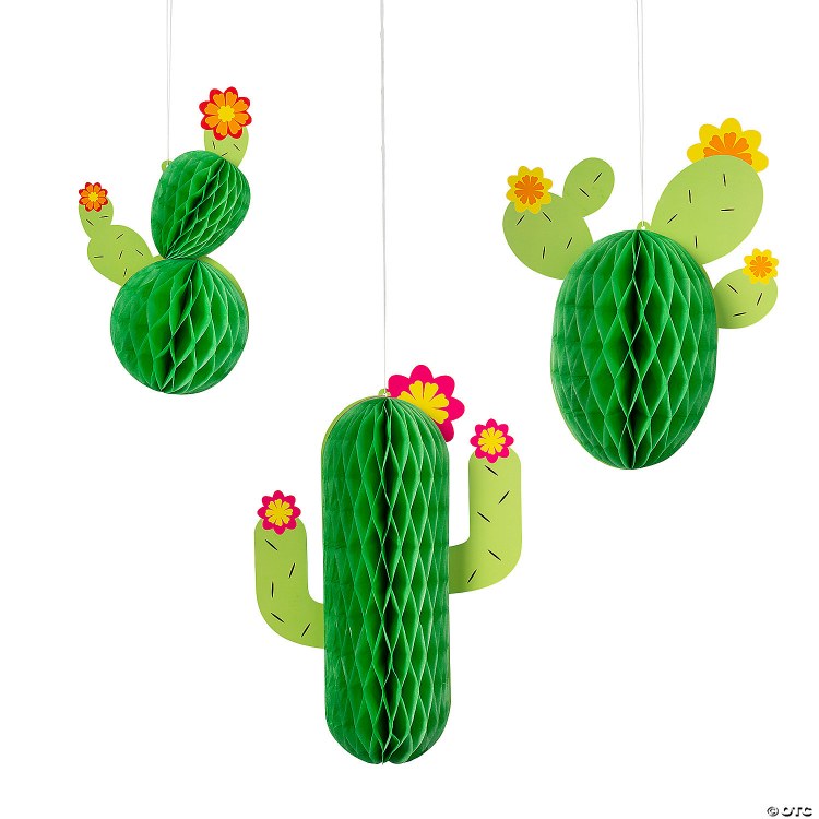 Cactus Honeycomb Decor 3ct
