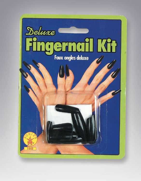 Fingernail Kit Black 48pc