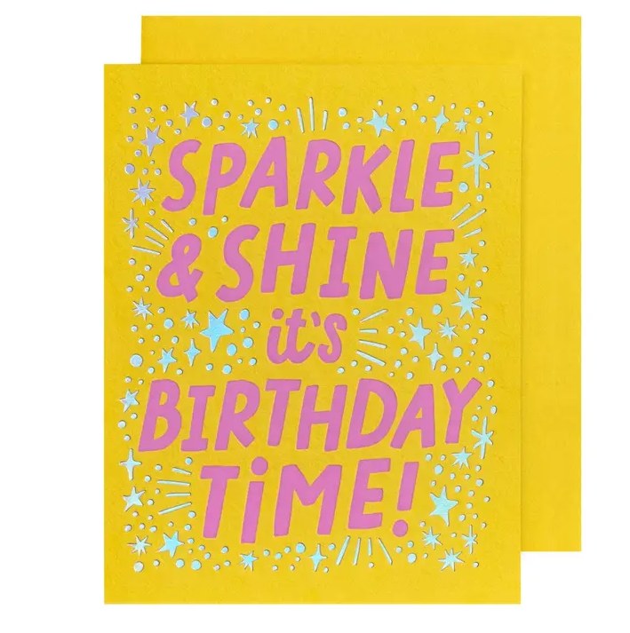 Card Sparkle &amp; Shine Birthday