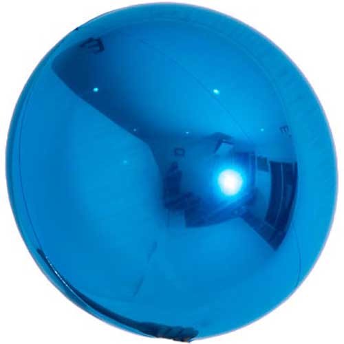 Spheroid Shape • 14" Jumbo Mylar Helium Balloon • BLUE