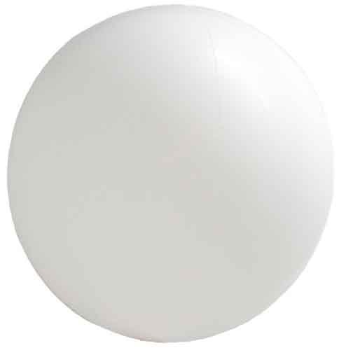 Spheroid Shape • 14" Jumbo Mylar Helium Balloon • WHITE