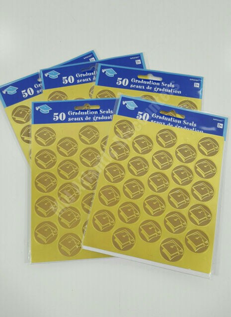 Graduation Seals Stickers 50ct