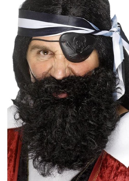 Beard Pirate Deluxe Black