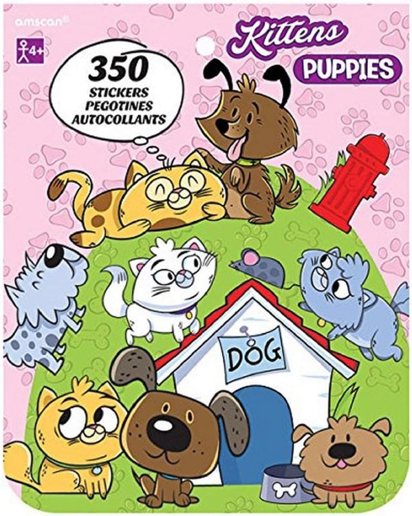 Sticker Book Kittens And Pups