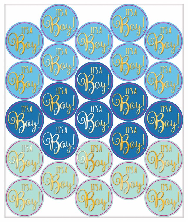 Baby Shower Boy Sticker Sheet