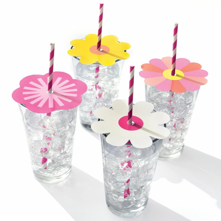 Throwback Summer Drink Toppers