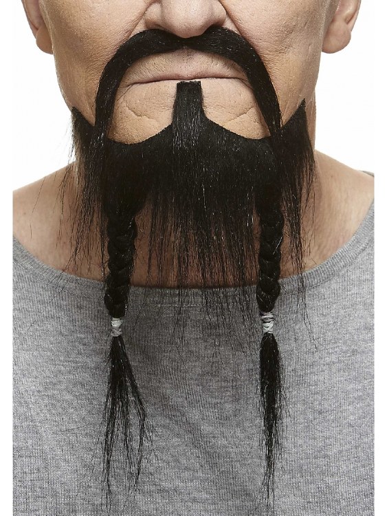 Beard w/ Braids/Moustache Blk