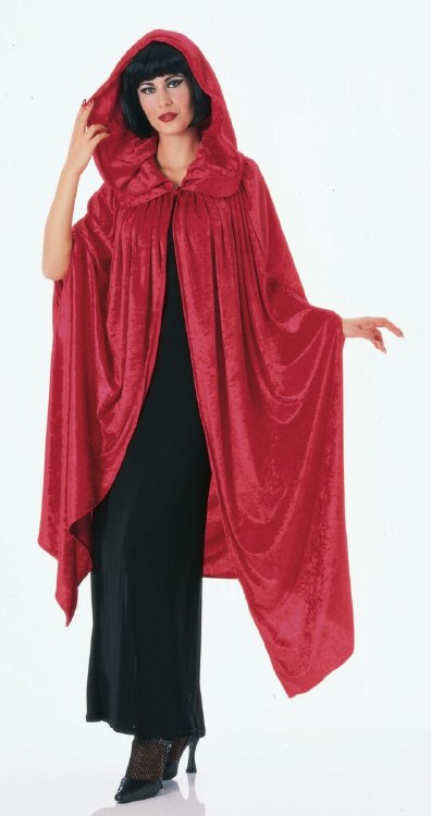 Cloak Gothic Hooded Red