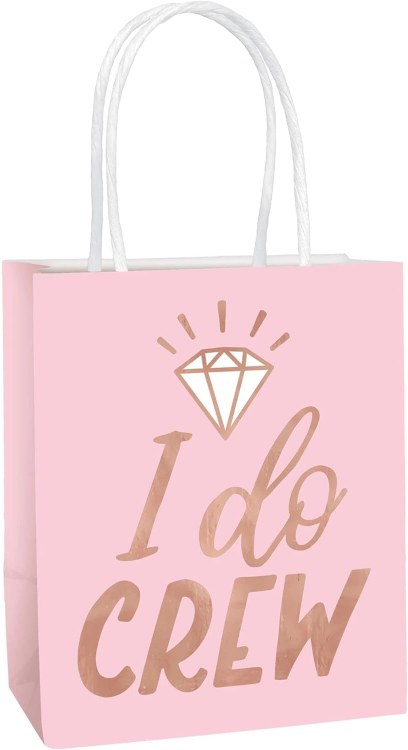 Blush Wedding Gift Bags 6pk