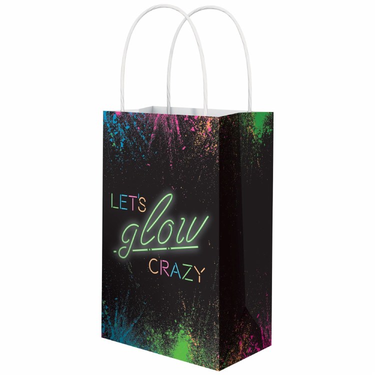 Glow Party Kraft Bag 8ct