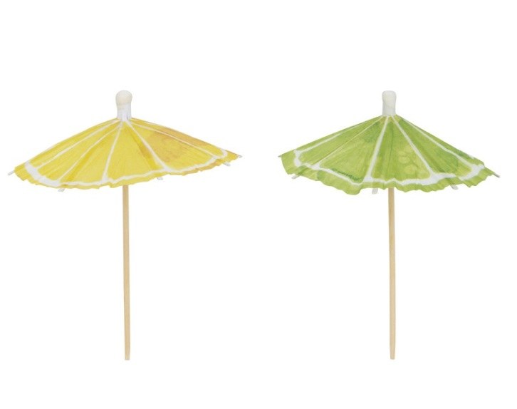 Lemon Lime Drink Umbrella 50ct