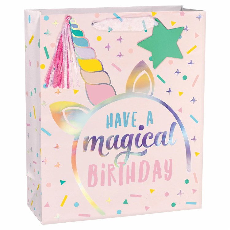 Gift Bag Unicorn Birthday
