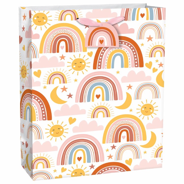 Gift Bag XL Neutral Rainbow