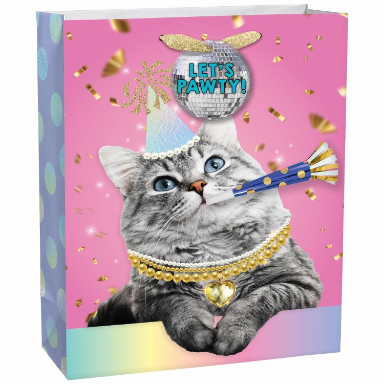 Gift Bag XL Let's Pawty