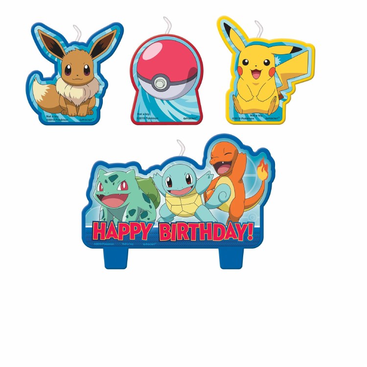 Pokemon Birhtday Candle Set