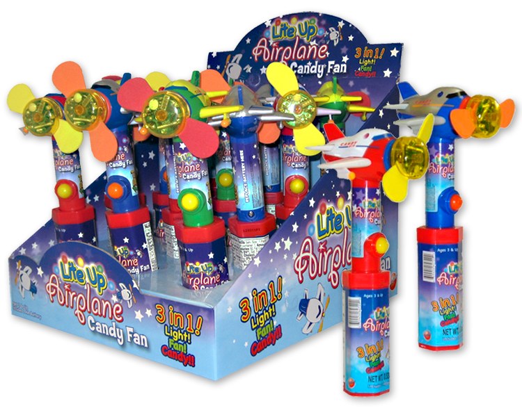 Candy Lite-Up Airplane Fan