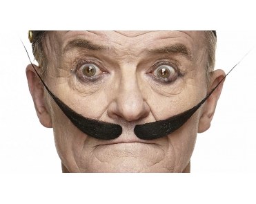 Pointed Moustache Black