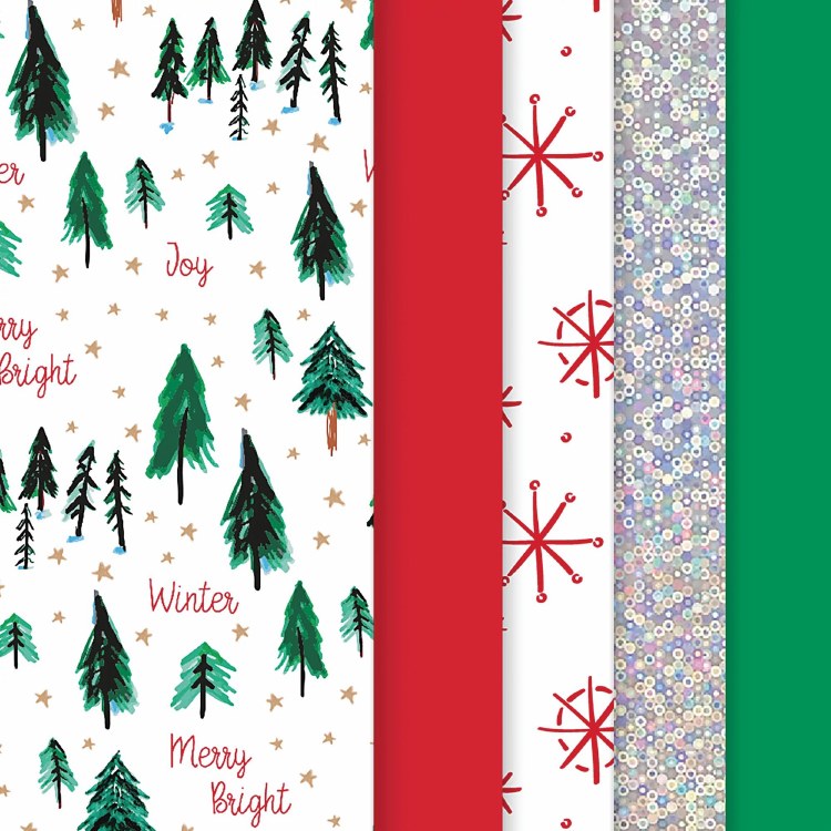 Tissue Paper Christmas Print