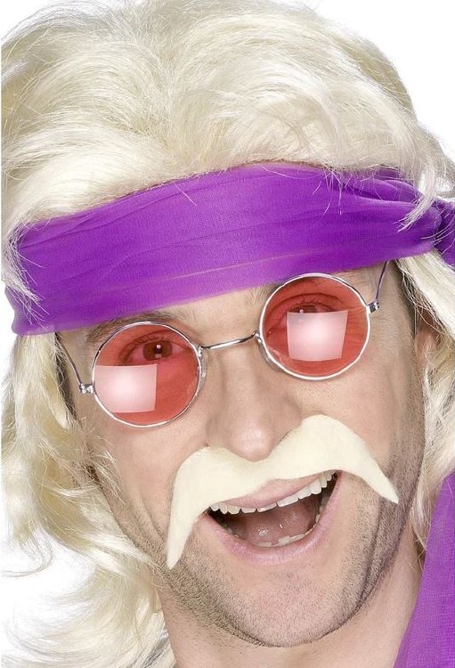 60s/70s Moustache Blonde