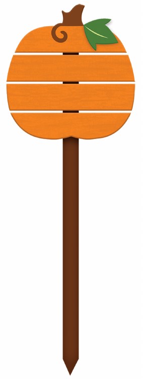 Pumpkin Stake Slated 34.5"