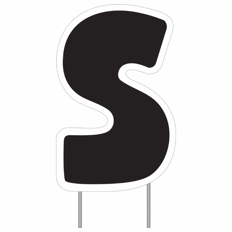Yard Sign Black S