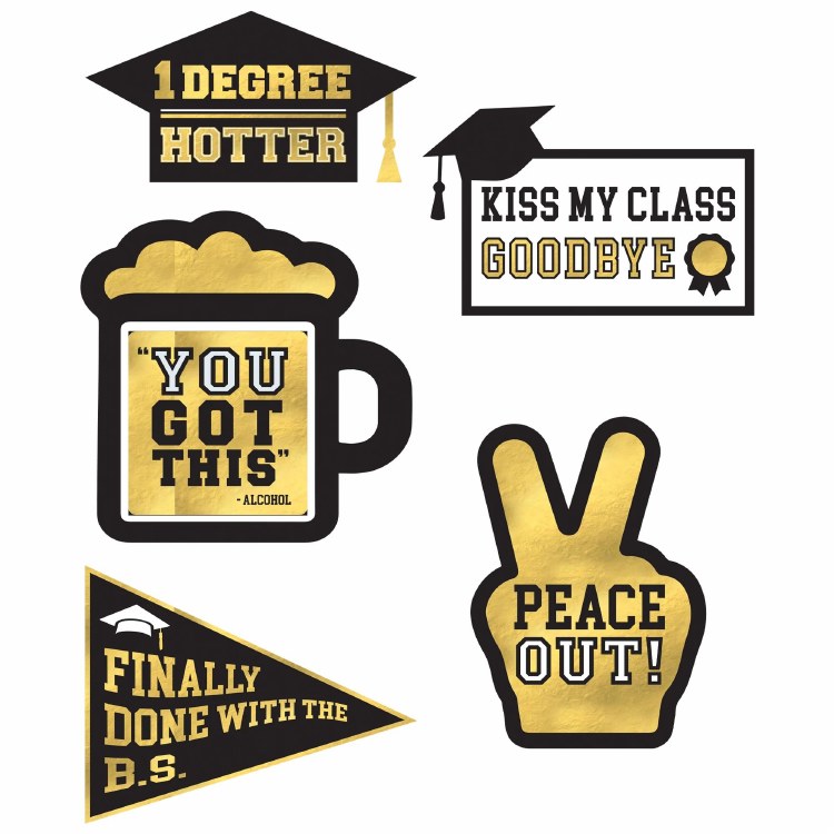 Edgy Grad Jumbo Cutouts