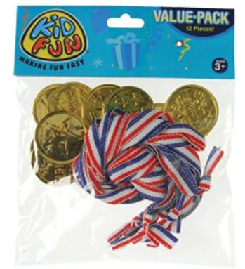 Winner Medals 12ct