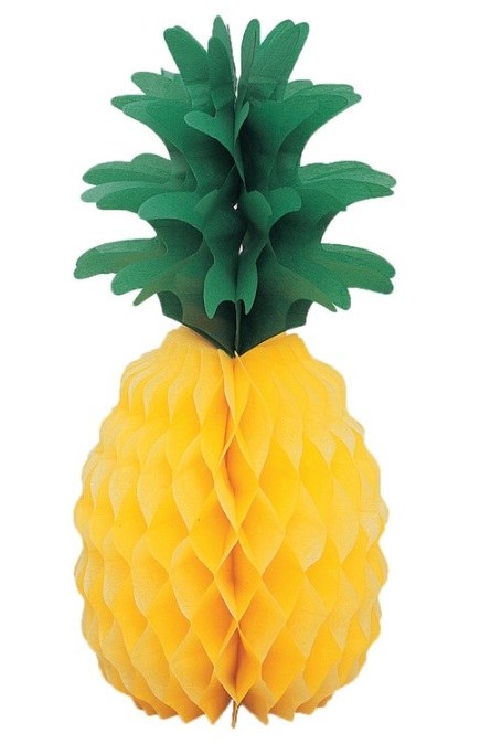 Honeycomb Pineapple Decor 14"